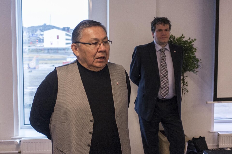 Lars-Emil Johansen, formand for Inatsisartut, bød fredag på et seminar om Vestnordisk Råds arbejde på Hotel Hans Egede i Nuuk. Til højre Thordur Thorarinsson, generalsekretær i Vestnordisk Råd Nils Baum, Bureau for InatsisartutHotel Hans Egede dannede rammerne om et seminar om Vestnordisk Råd fredag. Nils Baum, Bureau for InatsisartutThordur Thorarinsson, generalsekretær i Vestnordisk Råd Nils Baum, Bureau for InatsisartutIslands generalkonsul i Nuuk Pétur Ásgeirsson Nils Baum, Bureau for Inatsisartut Nils Baum, Bureau for Inatsisartut Nils Baum, Bureau for Inatsisartut Nils Baum, Bureau for InatsisartutLars-Emil Johansen, formand for Inatsisartut, Thordur Thorarinsson, generalsekretær i Vestnordisk Råd og Pétur Ásgeirsson, Islands generalkonsul i Nuuk Nils Baum, Bureau for Inatsisartut