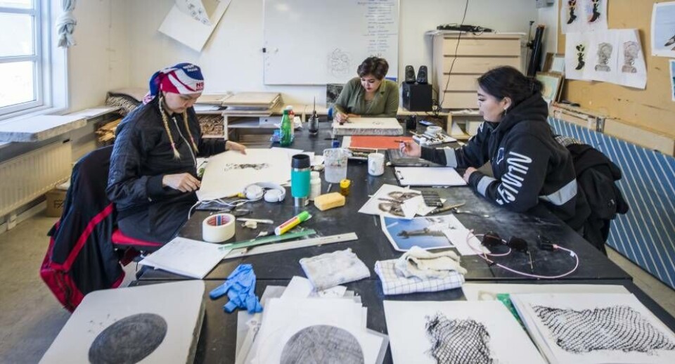 Der er håb i Kommune Qeqertalik om, at kunstskolen i Nuuk bliver flyttet til Aasiaat. Arkivfoto
