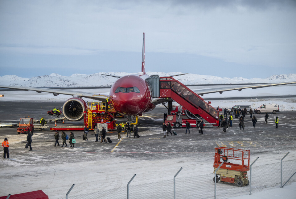 I Nuuk Lufthavn er antallet af passagerer naturligvis steget voldsomt, efter at atlantflyvninger fra Danmark er flyttet hertil.