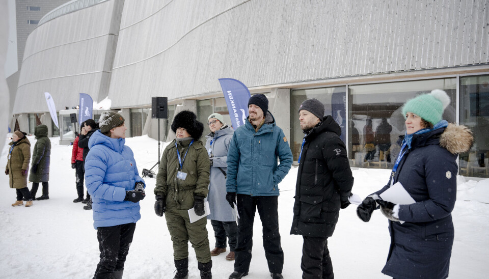 Frosne værker pryder gaden til snefestival i Nuuk