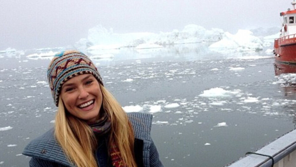 Bar Refaeli i Grønland. Foto: Instragram