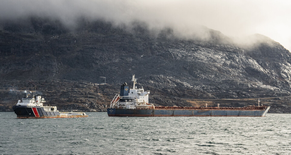 Tørlastskibet Golden Opal er i Nuuk efter motorstop ved Canada