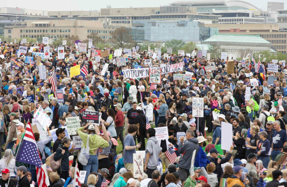 Protester mod Trump på tværs af USA