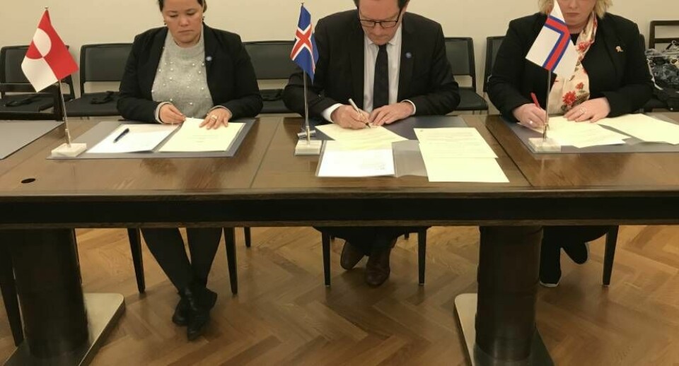 Vestnordiske ministre underskriver aftale