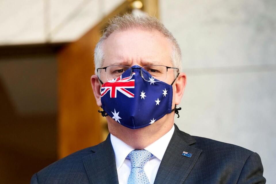 Scott Morrison ønsker at åbne delstatsgrænser og internationale grænser, når 80 procent af den voksne befolkning i Australien er vaccineret. Det ventes at ske i slutningen af november. (Arkivfoto)