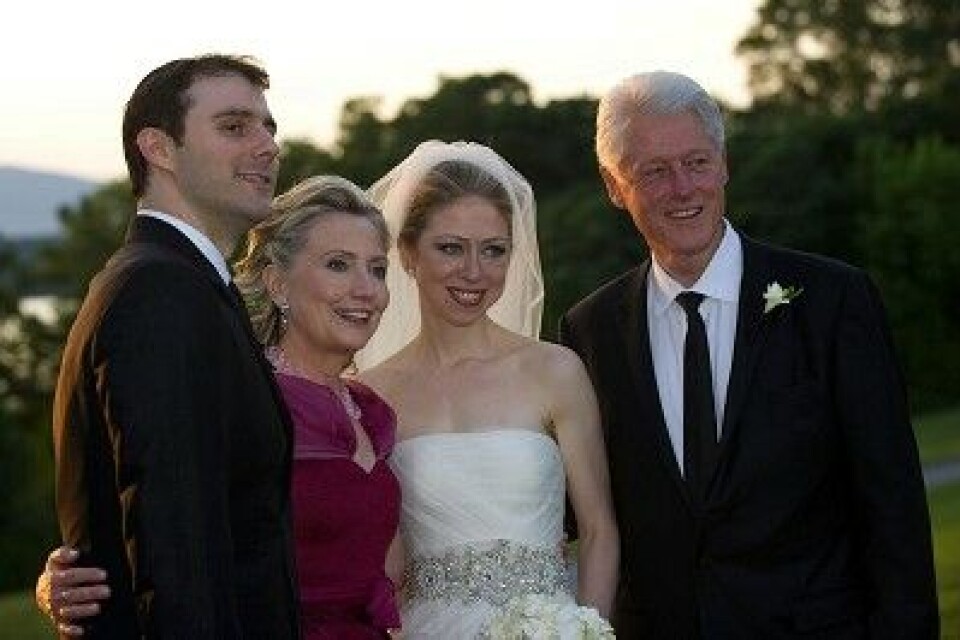 Den 'nye' Clintonfamilie. Foto: Barbara Kinney/AP/Polfoto.