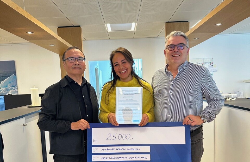 Ernisussiortoq Grønlandsbankenip aallarnisaasunut nersornaasiuttagaanik 2025-mi nersornaaserneqartoq