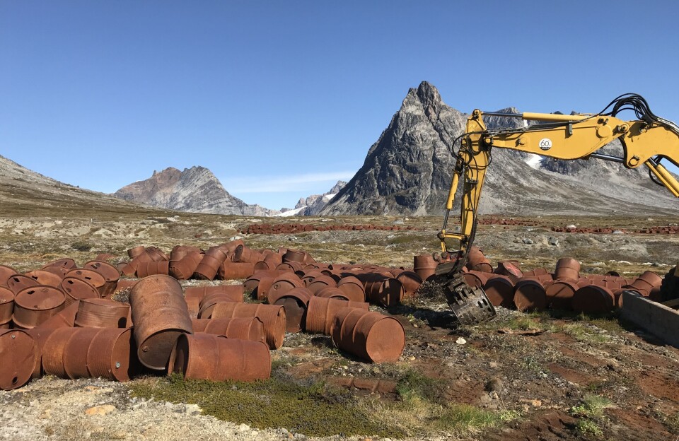 Sprængfarlig oprydning i Ikkatteq