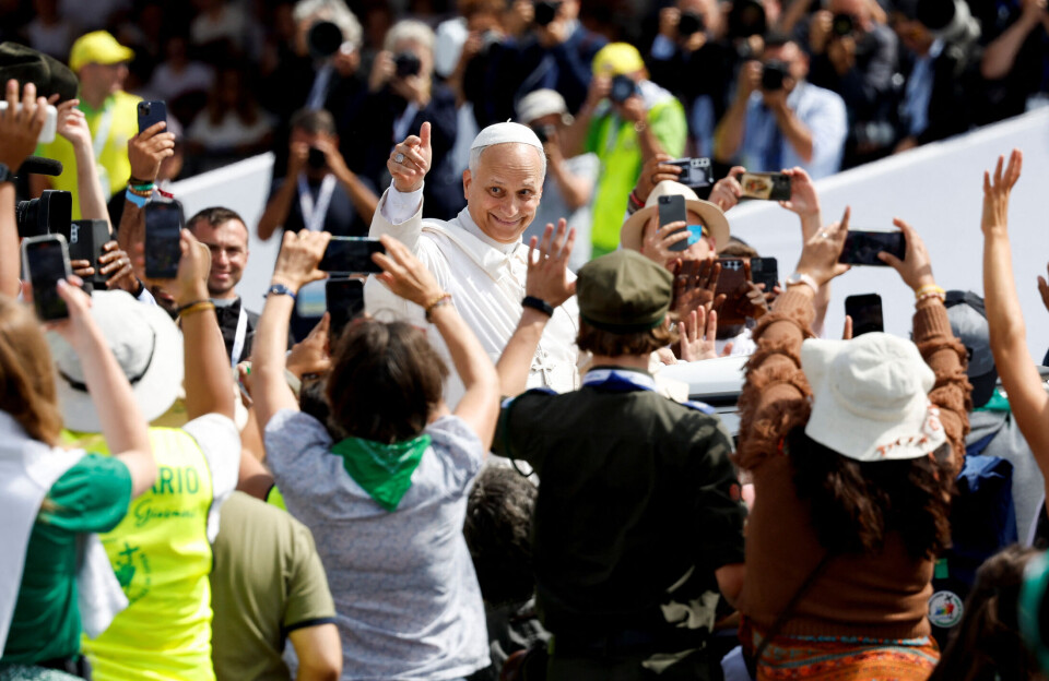 Over en million unge har deltaget i pavemesse i Rom