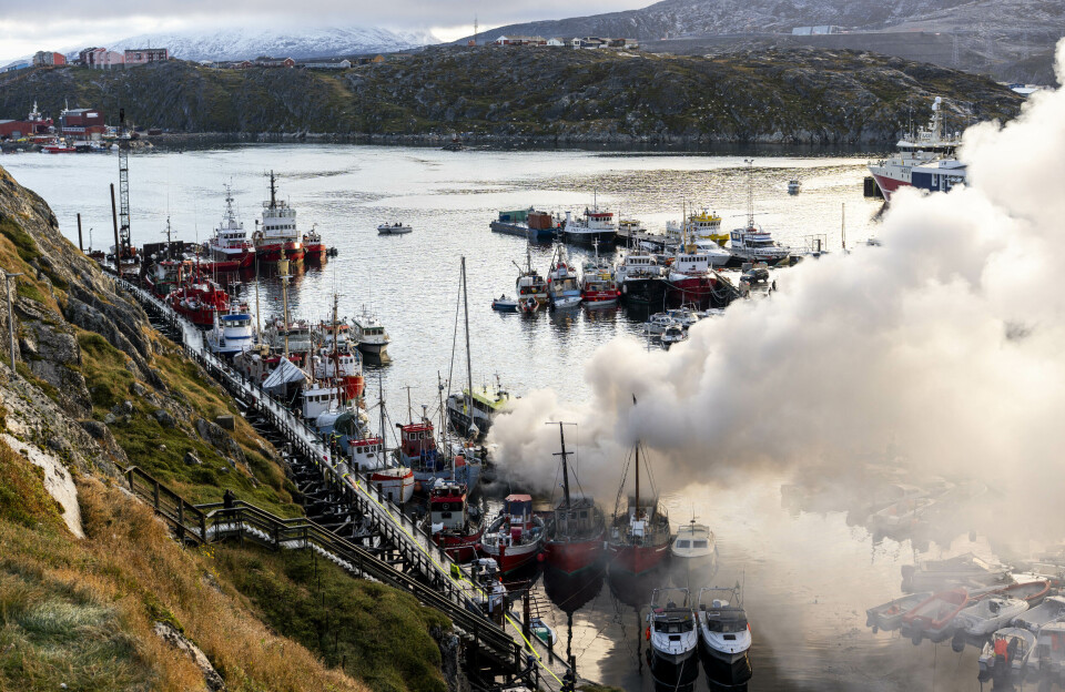 Bådbrand i Nuuk er slukket