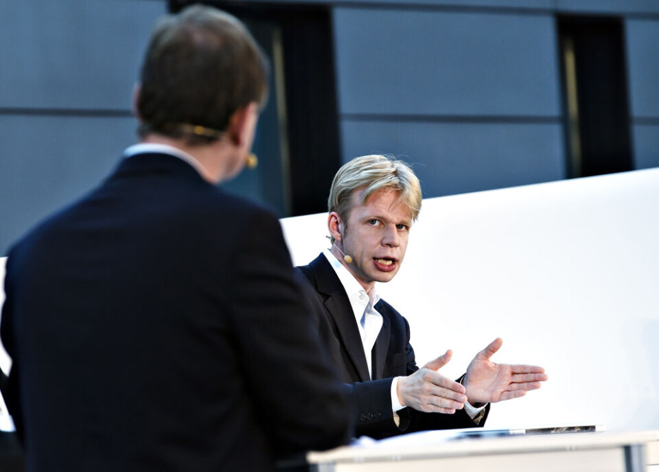 DR’s optagelser til ’Debatten’ med Clement Kjersgaard som vært begynder lørdag klokken 10.30 i GU Nuuks minihal, hvor alle har mulighed for at blive publikum. Foto: Ole Lind/Polfoto