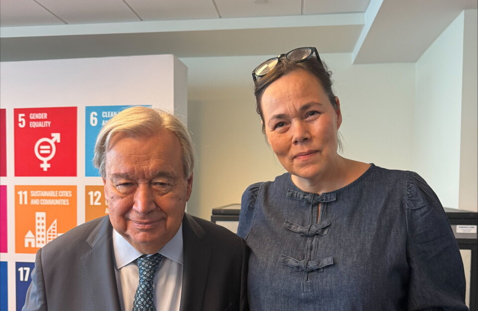 Vivian Motzfeldt mødtes med António Guterres