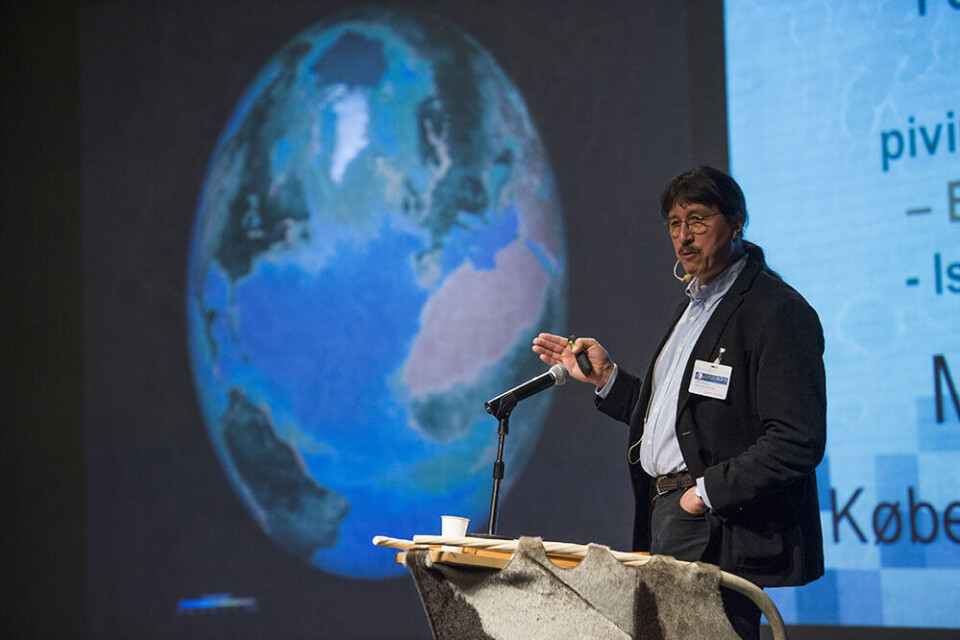 Oplægsholderne på ’Future Greenland’-konferencen i Katuaq tæller blandt andre Minik Rosing, leder af Geologisk Museum og professor ved Københavns Universitet. Foto: Leiff Josefsen 500 tilhørere og oplægsholdere diskuterer på livet løs under konferencen. Foto: Leiff Josefsen