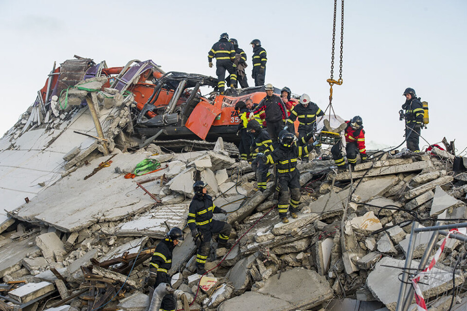Der blev sløset med sikkerheden ved nedrivningen af blok P, det slår Arbejdstilsynet fast i sin rapport. Foto: Leiff Josefsen