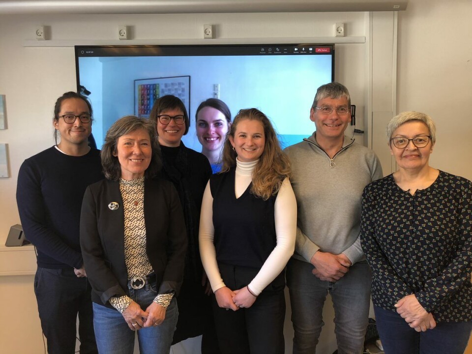 Fra venstre Inuk Lundblad, Karen H. Lennert, Anita Hoffer, Martina Sommer, Simone Bruun, Christian P. Jerimiassen, Sofia Geisler.
