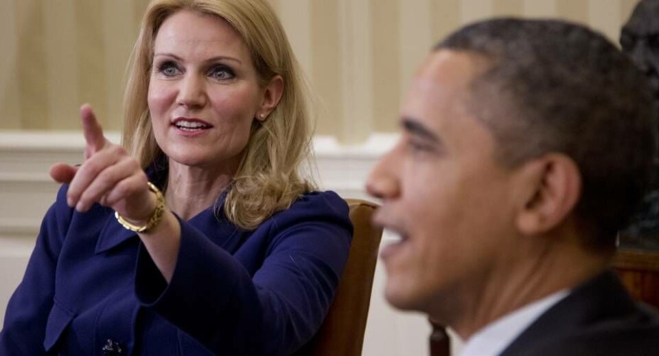 Den danske statsminister Helle Thorning-Schmidt møder med den amerikanske præsident, Barack Obama, i Stockholm den 4. september