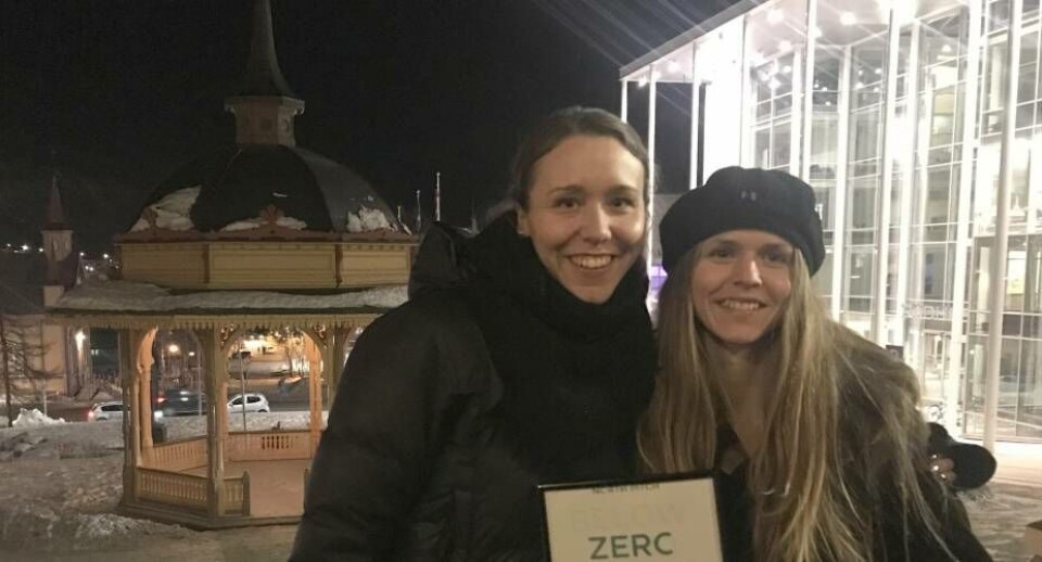 Filmproducer Nina Paninnguaq Skydsbjerg Jacobsen og instruktør Sofie Rørdam har vundet pris ved filmfestival i Tromsø