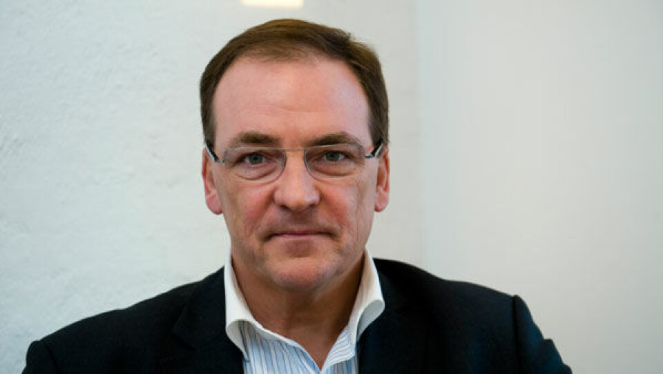 Henrik Sørensen: - Hvor der førhen var 3,5 til 4 faglærte pr. lærling har vi 2,5 faglært pr. lærling - ligesom antallet af lærlinge inden for handelsbranchen er fordoblet. Foto: Leiff Josefsen