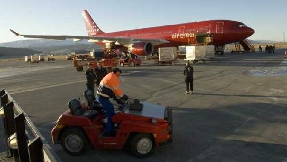 Forsinkelser i Air greenland på grund af dårligt vejr på vestkysten. Foto: Leiff Josefsen