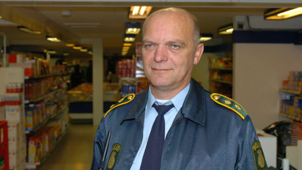 - Vi finder os ikke i, at folk truer med at slå vores familier ihjel, lyder det med bister mine fra politikommissær Niels Nyvang. Foto: Leiff Josefsen