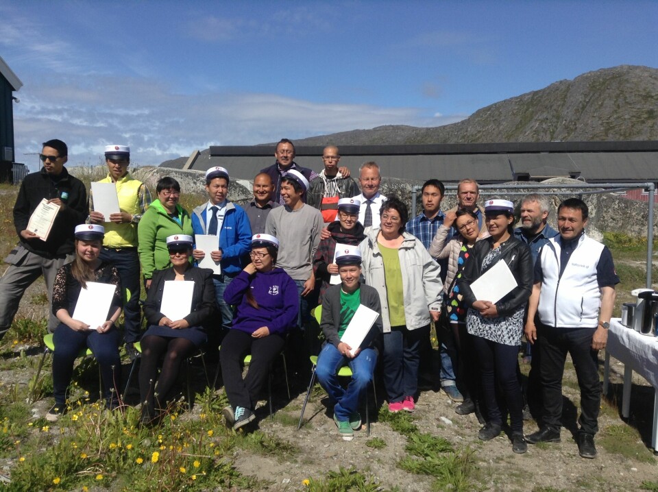 Nyuddannede lærlinge fra Qaqortoq