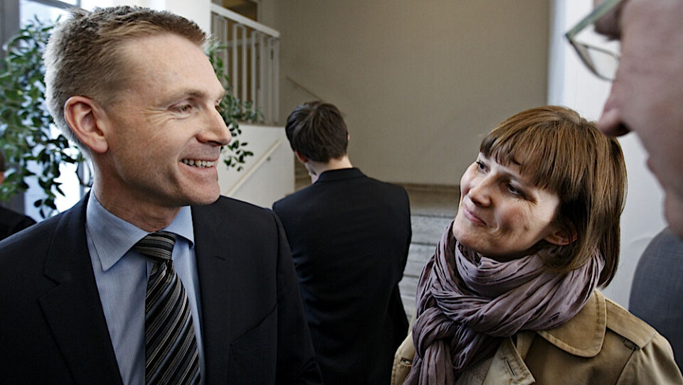 Dansk Folkepartis formand Kristian Thulesen Dahl: Jeg må takke fagbevægelsen for at tale statsministeren lodret imod i sagen om kinesiske løntrykkere i Grønland. Foto: Polfoto