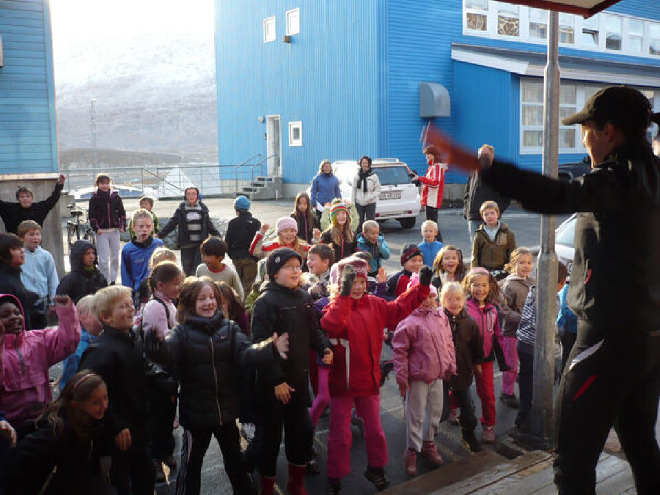 I næste uge er der masser af sport på programmet i Nuuk Internationale Friskole. Foto: NIF