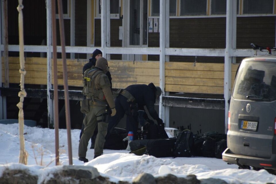 Politiets Indsatsstyrke ved Kongevej 11 i Nuuk