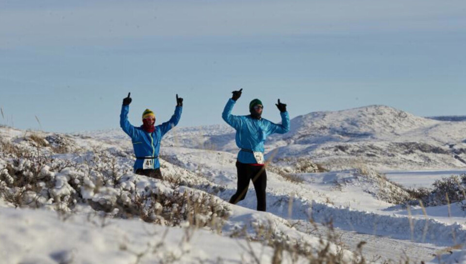 Der blev løbet i det kolde vejr i Kangerlussuaq i weekenden