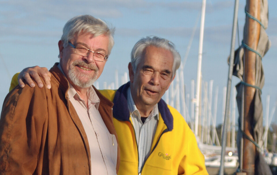 Finn Lynge og Lars Vesterbirk 17. september 2012 på Stubbekøbing Havn