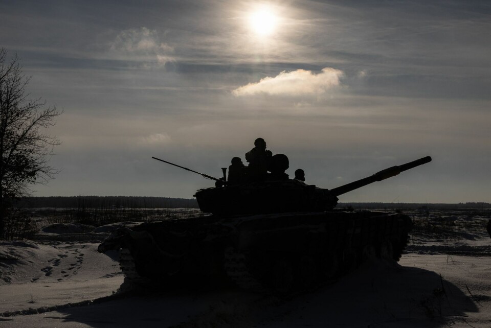 Europa risikerer at stå alene tilbage i forsvaret af Ukraine. (Arkivfoto af en ukrainsk enhed på slagmarken)