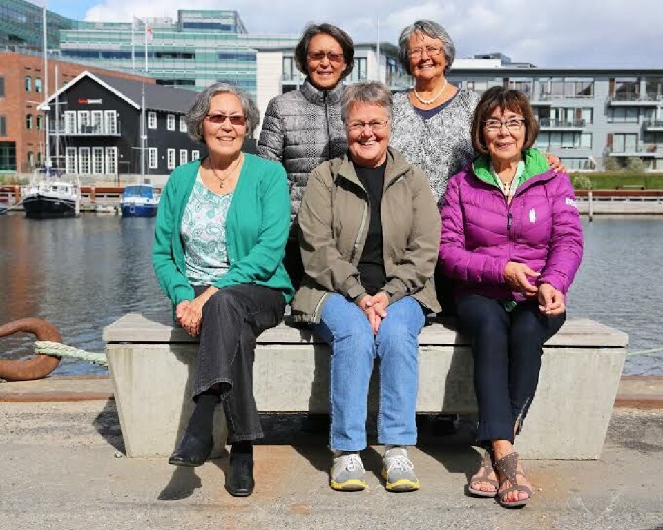 Bestyrelsen i Forening Umiaq i Odense: Helga Nielsen, Tabetha Villadsen, Mina L. Pedersen, Mette-Marie Vognsen og Emilia Rosbach