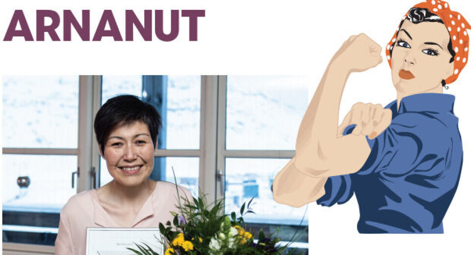 Arnanut nåede at overrække prisen til Ida Heinrich i januar, og hun var meget rørt og stolt.