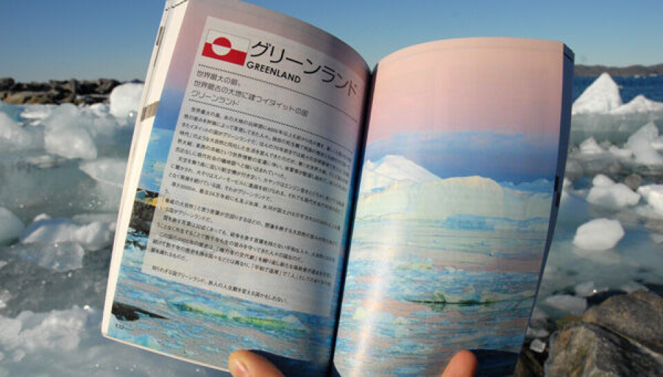 Japanese tourists finally get their own guidebook about Greenland. Photo: GTE