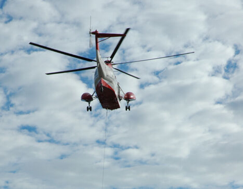 En 30-årig mand havde mistet livet da redningsholdet ankom med S-61 helikopter. Arkivfoto: Kunuk Møller Kristensen