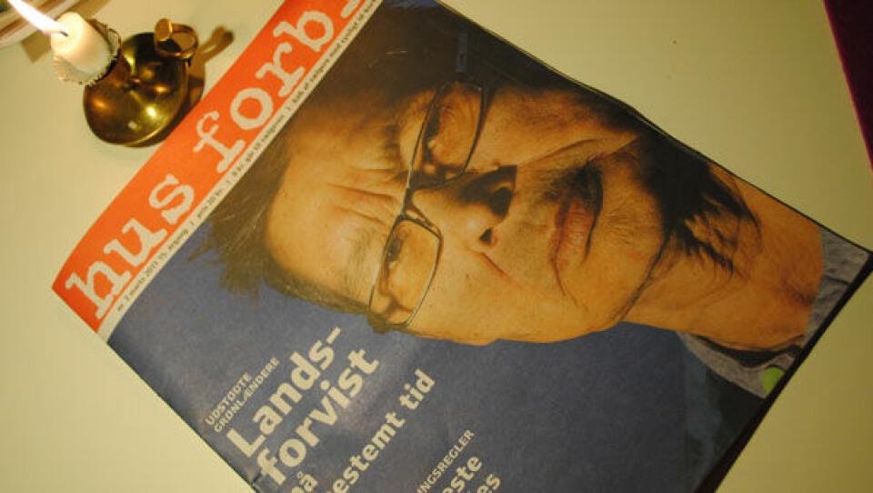 Ole Møller er på forsiden af Hus Forbi i marts. Foto: rth
