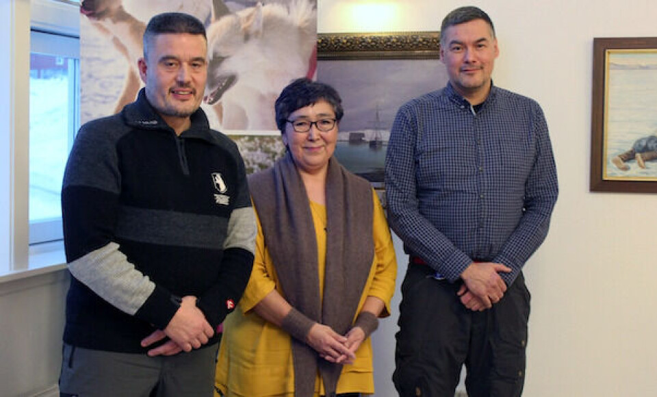Borgmester i , Ane Hansen (IA), holdt møde med formanden for Naalakkersuisut Kim Kielsen og naalakkersuisoq for boliger og infrastruktur Karl Frederik Danielsen i denne uge Kommune Qeqertalik