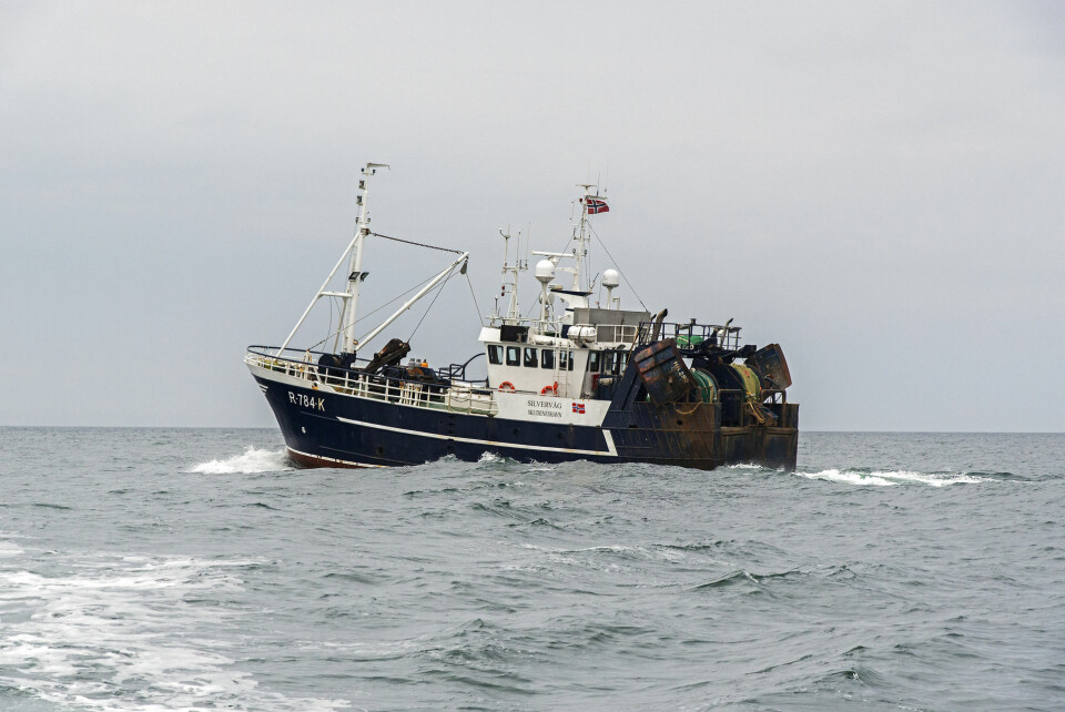 Norsk trawler i Nordsøen. Arkivfoto