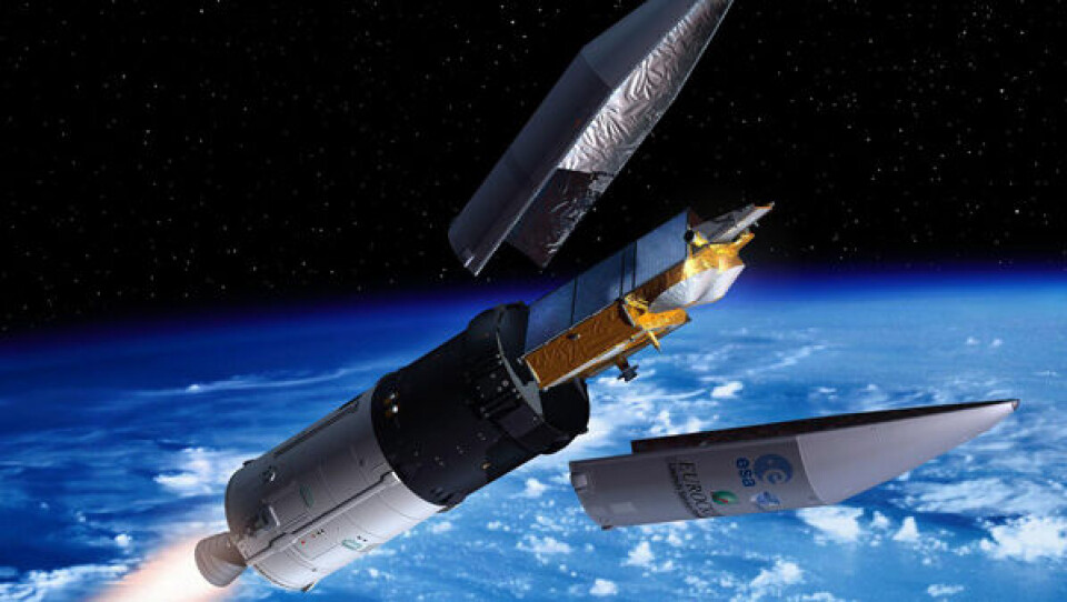 Siden 2005, hvor den oprindelige Cryosat (billedet) forsvandt i havet, har man ventet på afløseren. Foto: ESA/AP/POLFOTO