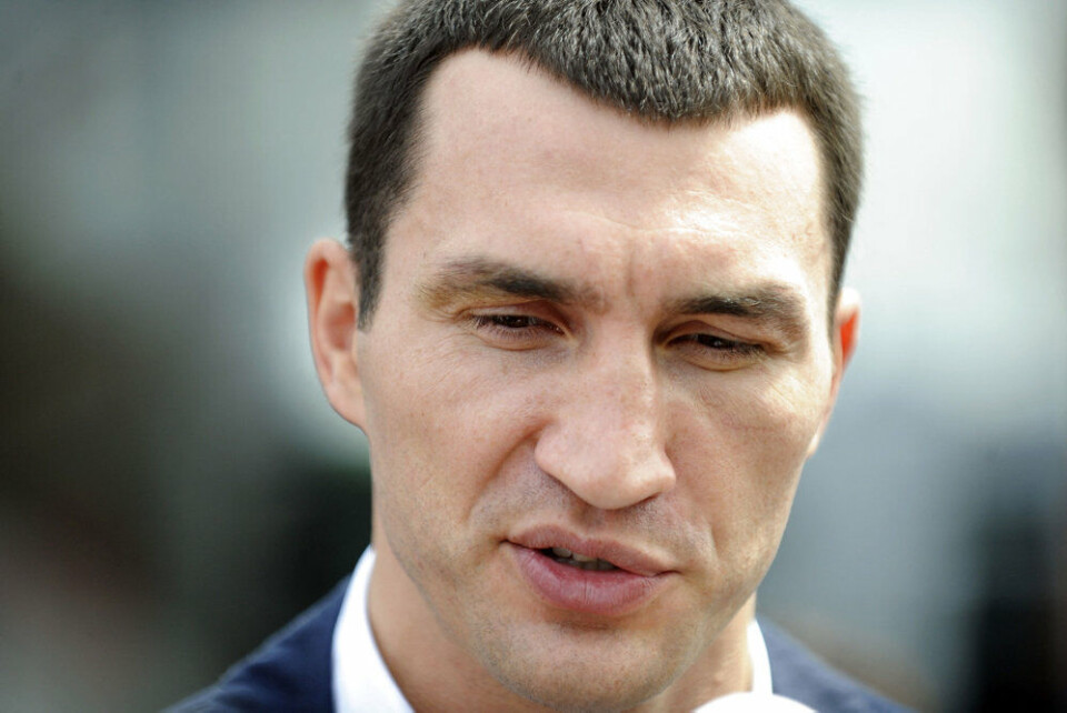 Den tidligere ukrainske sværvægtsbokser, Vladimir Klitchko, fastslår, at Ukraine skal være en bølle over for Rusland. Det er den eneste måde til at stoppe Rusland, der er den egentlige bølle, siger han (Arkivfoto)