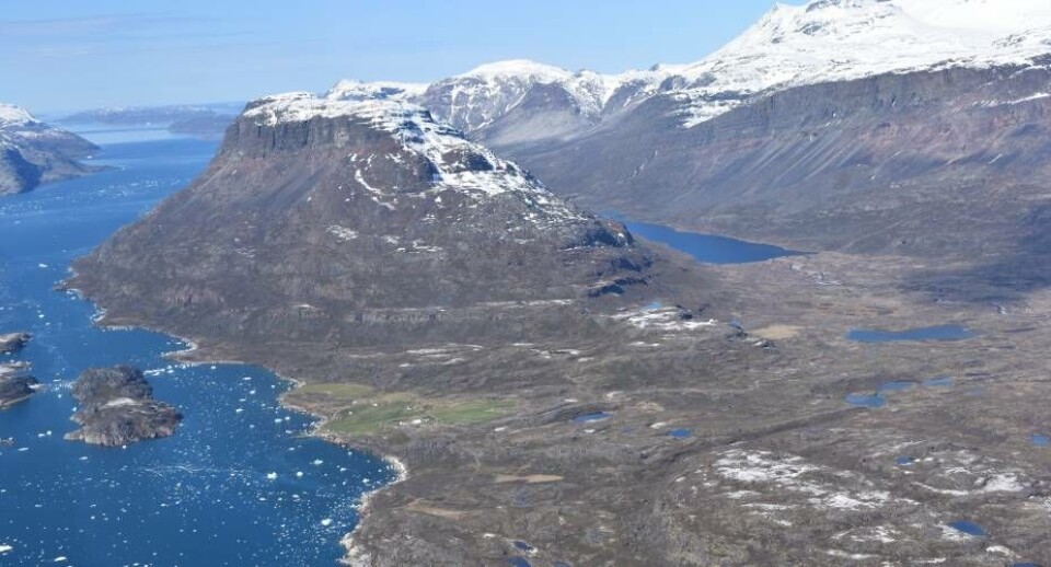 Det er ikke kun i Østgrønland, at der er heliumpotentiale. Der er også målt høje koncentrationerved Gardarprovinsen i Sydgrønland.