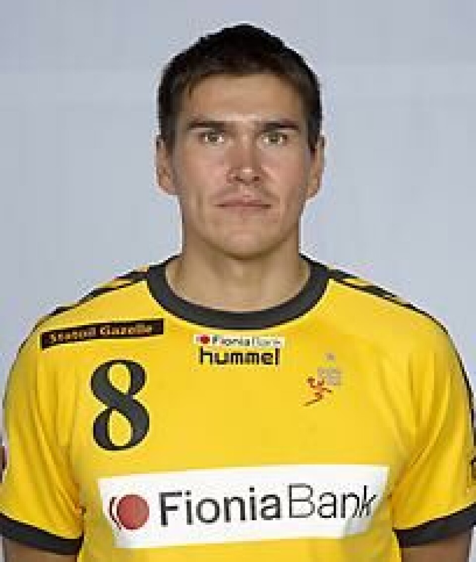 Jakob Larsen og hans holdkammerater fra GOG-Svendborg tabte med 23-32 mod Århus GF i Håndboldligaen.