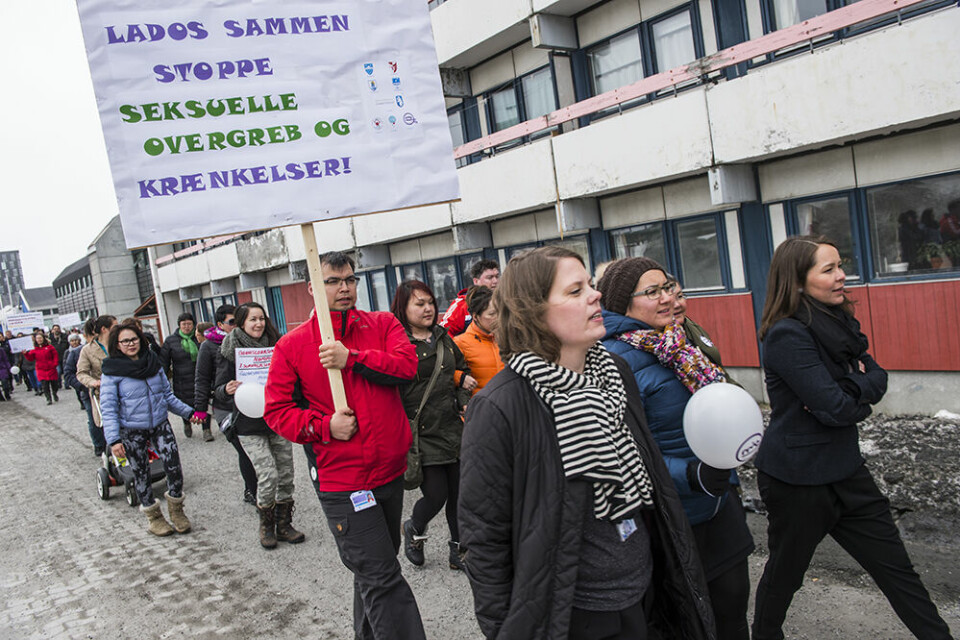 Seksuelle overgreb, demonstration, optog, Nuuk