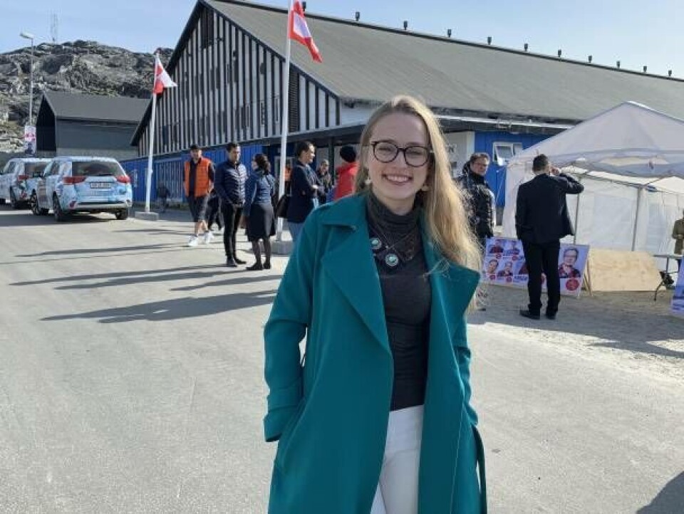 Aki-Matilda Høegh-Dam på valgdagen
