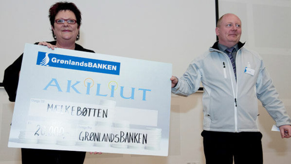 20.000 kroner til Mælkebøtten