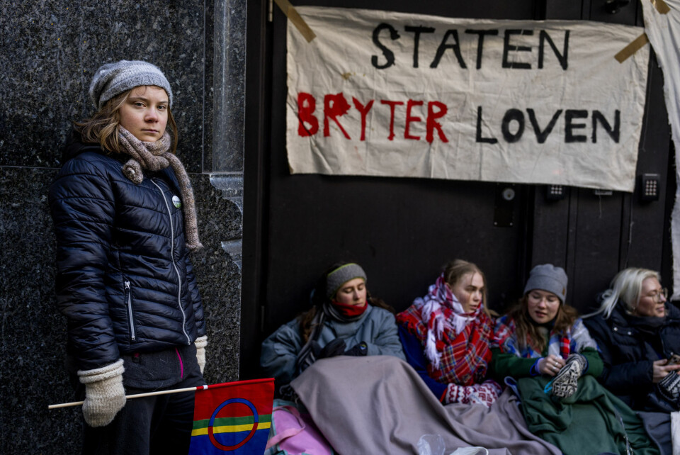 Greta Thunberg fjernet af politiet: Demonstrerede for samerne
