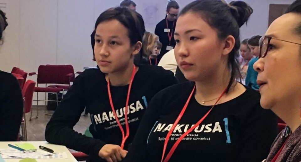 Monica Mathiasen, Nivi Rosing og børentalsmand Aviâja E. Lynge.
