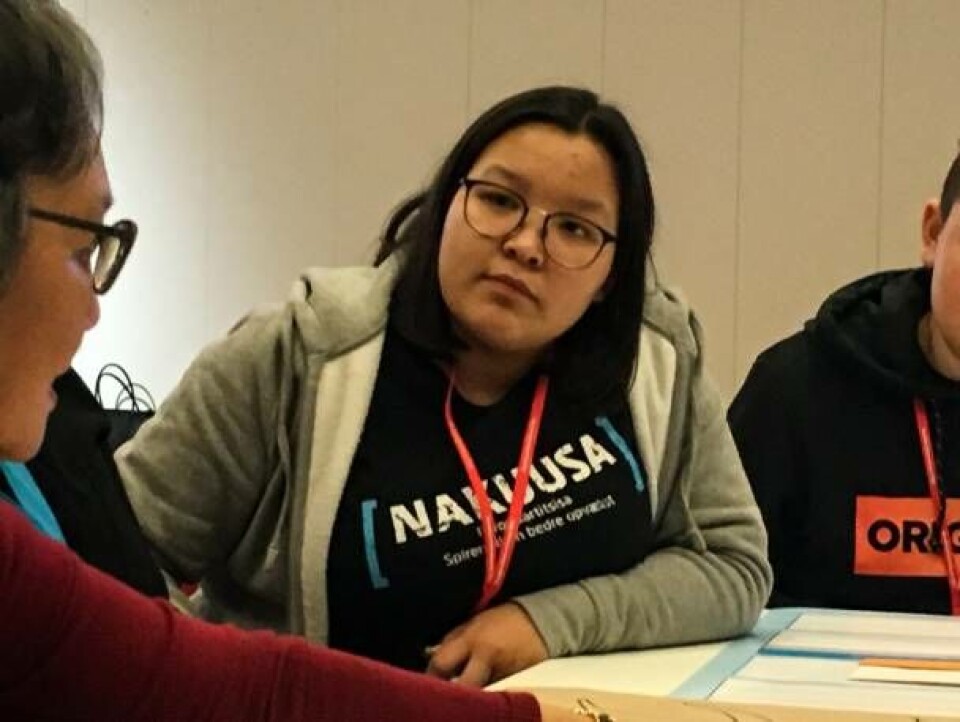 Ulla-Maria Brandt og naalakkersuisoq Martha Abelsen