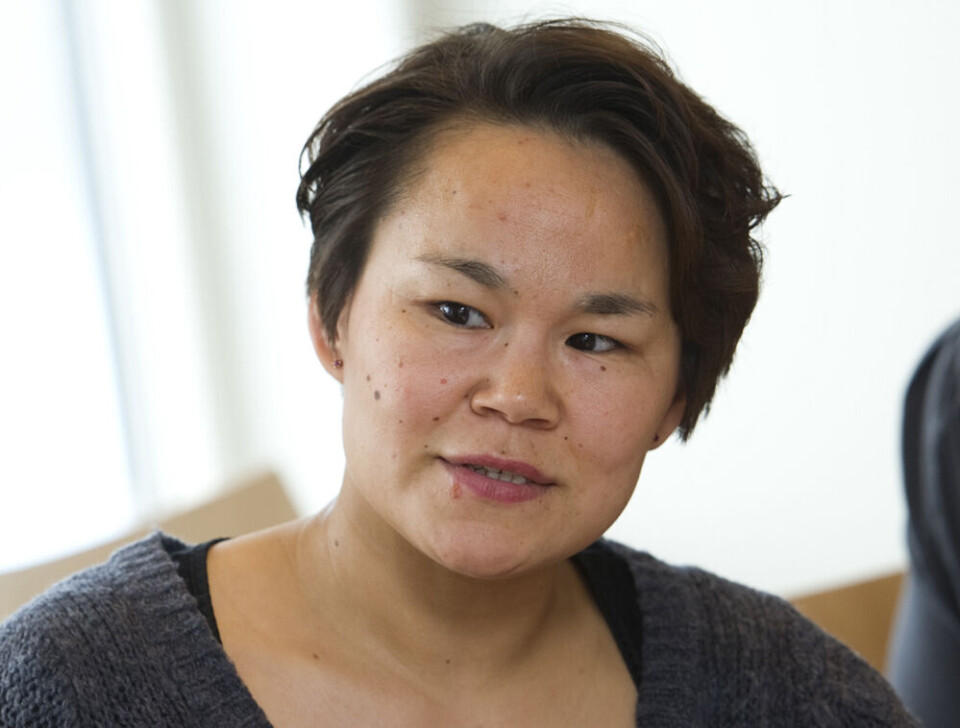 IA’s Nikoline Ziemer langer kraftigt ud efter Mediehuset Sermitsiaq.AG og KNR, som hun mener kører for hårdt på Nikku Olsen. Arkivfoto: Leiff Josefsen