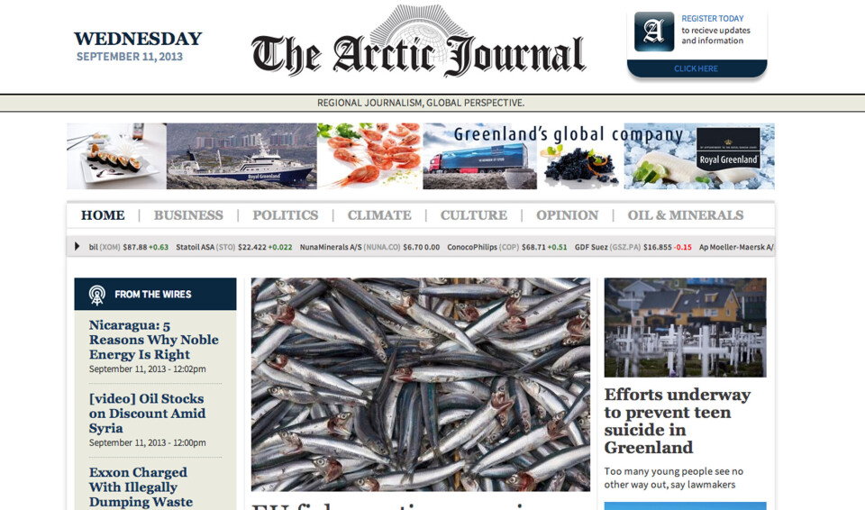Arctic Journal indeholder artikler, der er relevante for arktiske områder